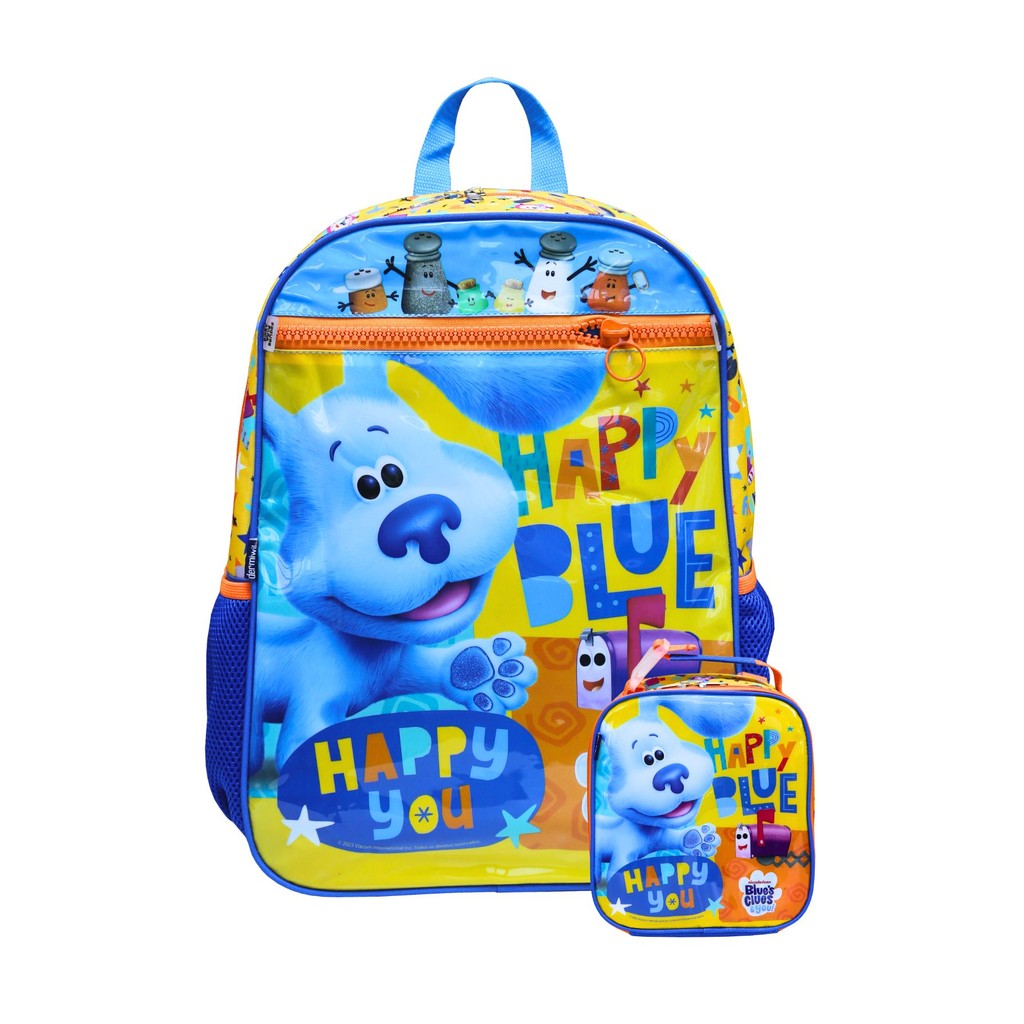 Kit Escolar Mochila de Costas + Lancheira Térmica Dog Blue