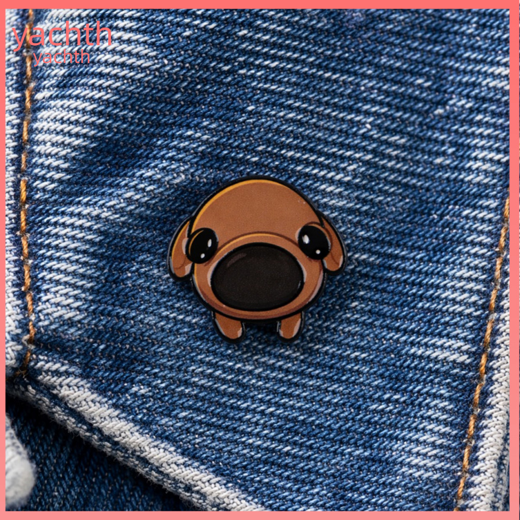 Cartoon Dog Pin Three-dimensional Puppy Brooch 3d Metal Enamel Lapel Badge Cute Shape Backpack Jacket Hat Decoration Gif