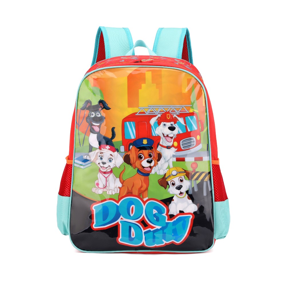 Mochila Infantil Patrulha Dog Duty Escolar Menino Masculino Super Dogs Lets Go 1 Divisória