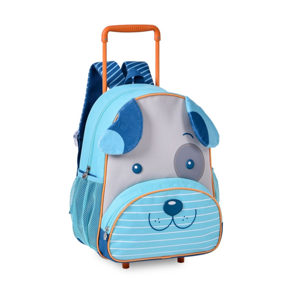 Mochila de Rodinhas '15 Cachorro Dog Color Animais Pets Infantil Escolar - Clio