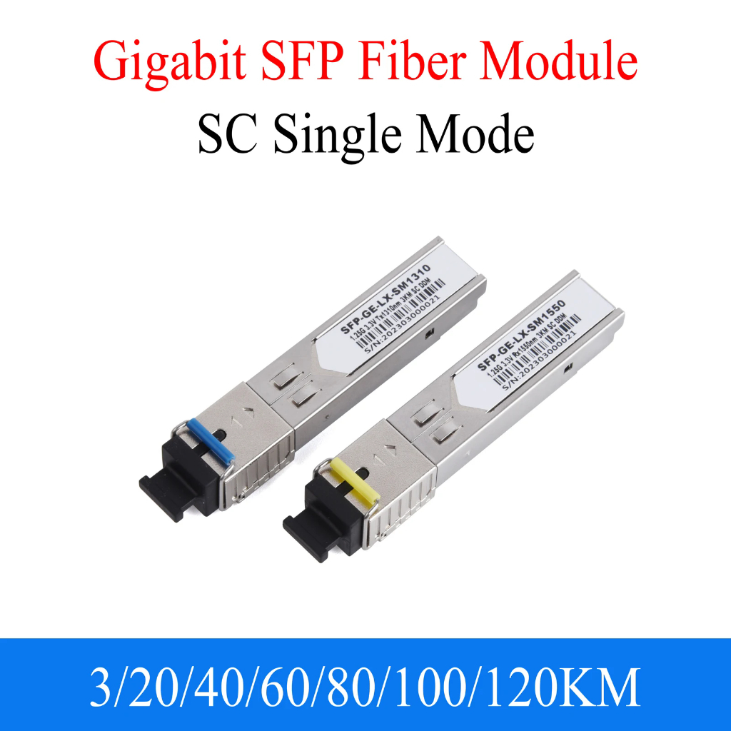 1 Par De Módulo SC SFP Gigabit DDM BIDI mini gbic 1000Mbps Compatível Com Interruptores Mikrotik Cisco