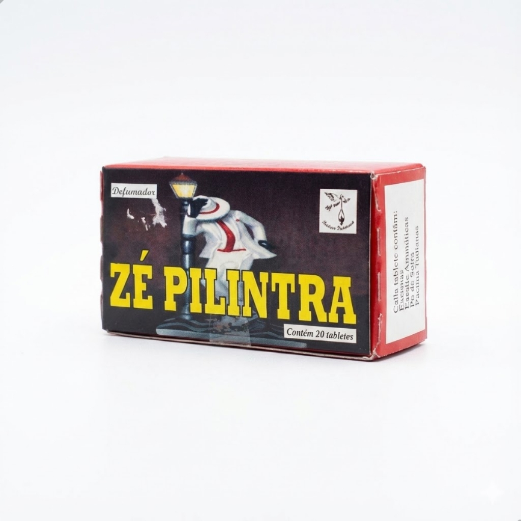 Defumador Natureza Espiritual Umbanda Fragrância Ze Pilintra 1 Caixa C/ 20 Tabletes