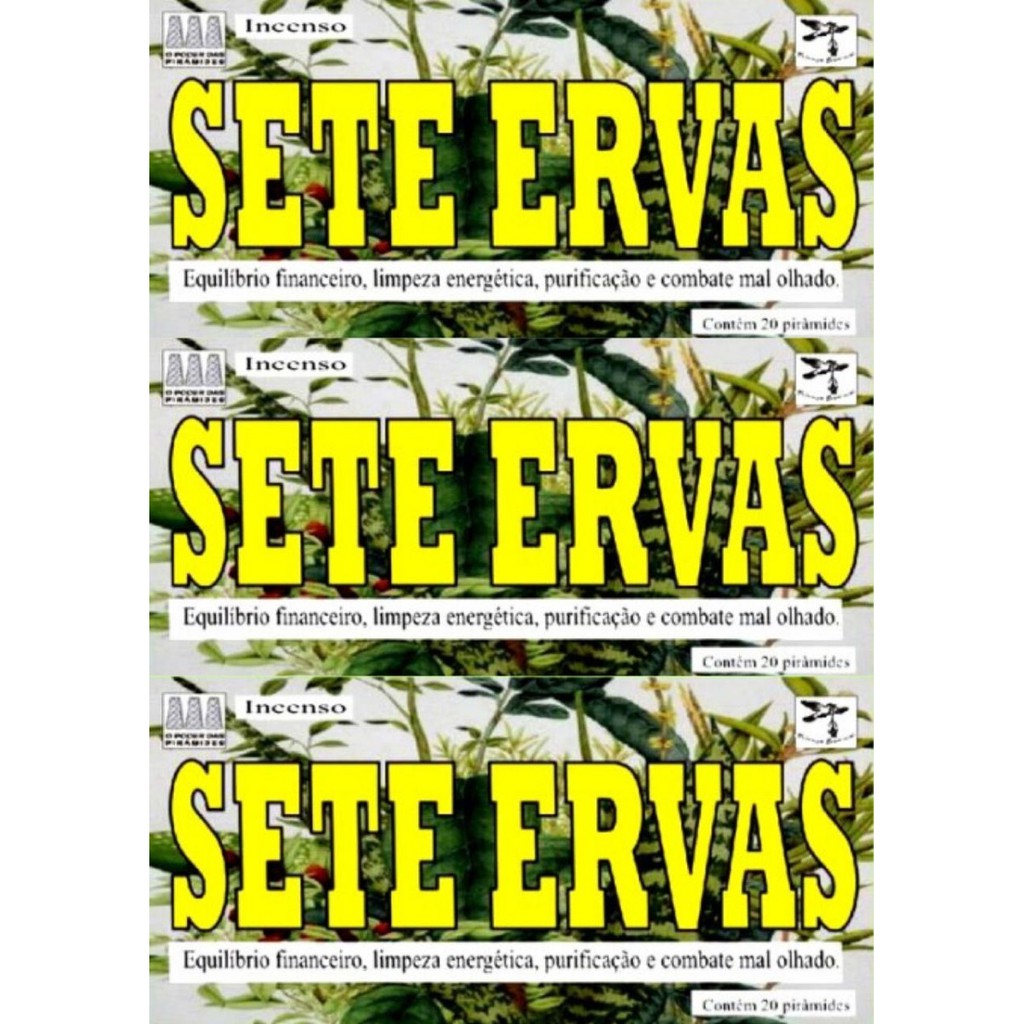 3 Caixas De Defumador Natureza Espiritual - Sete 7 Ervas