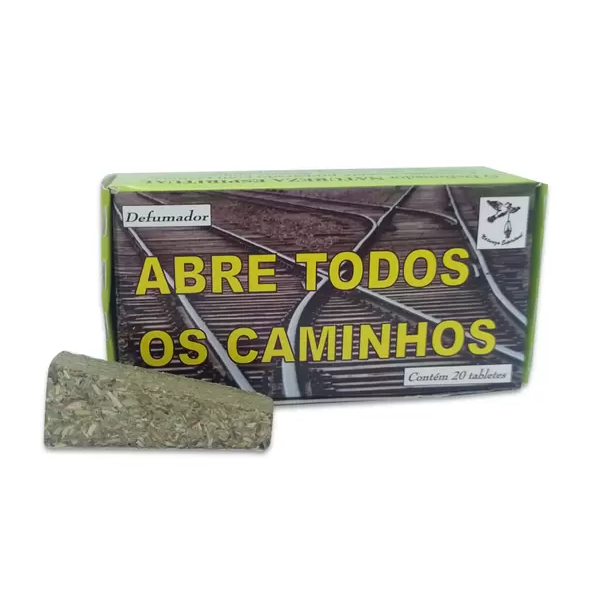 Defumador Natureza Espiritual Abre Todos Os Caminhos 3 caixas 60 Tabletes