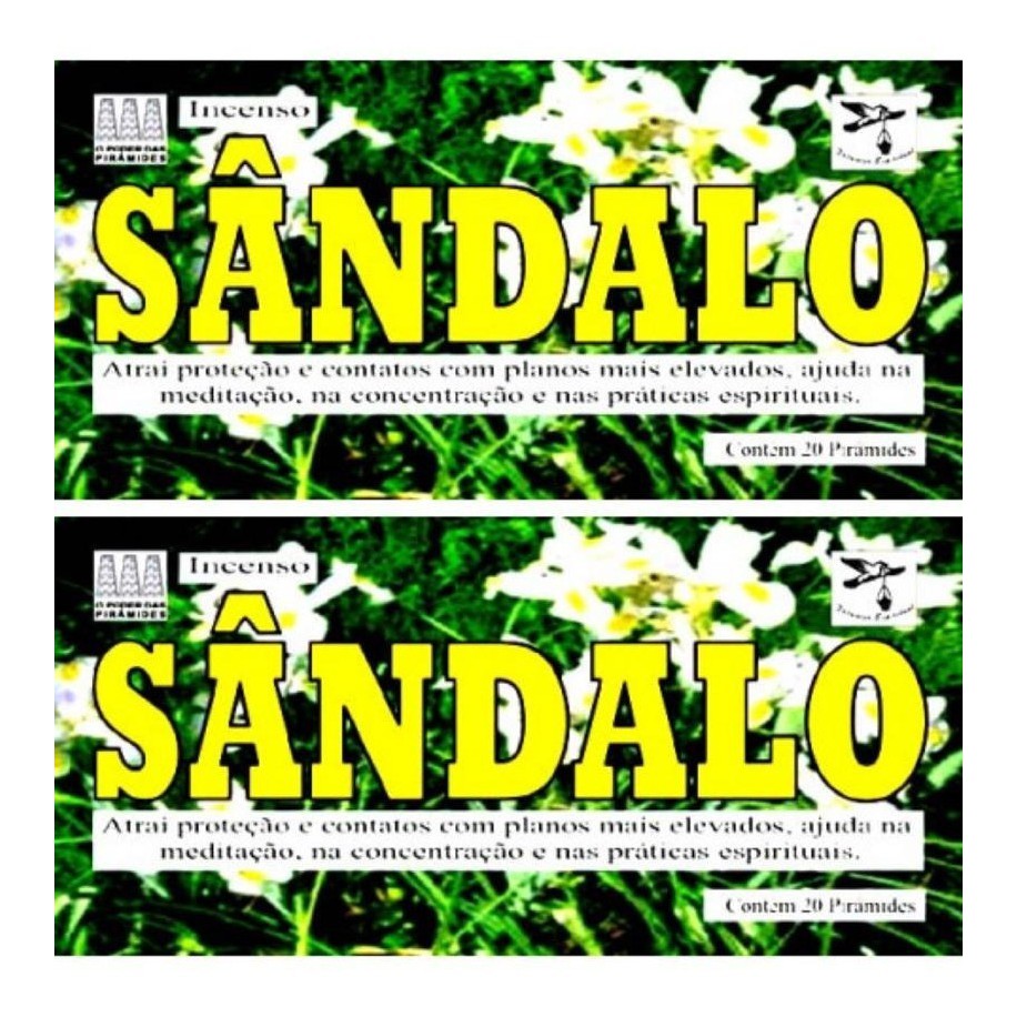 2 Caixas De Defumador Natureza Espiritual - Sândalo