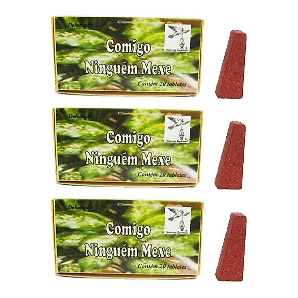 3 Caixas Defumador Natureza Espiritual - Comigo Ninguém Mexe