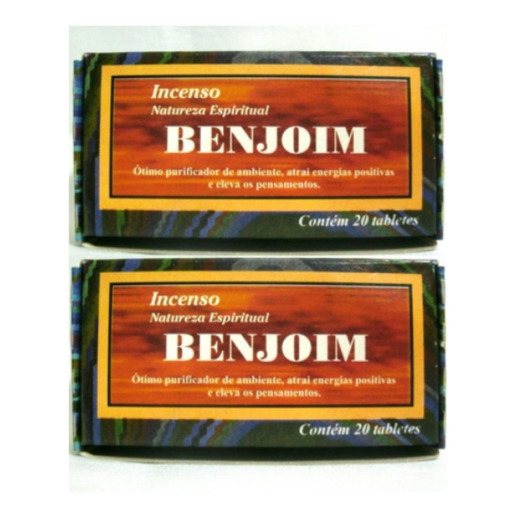 2 Caixas De Defumador Natureza Espiritual - Benjoim