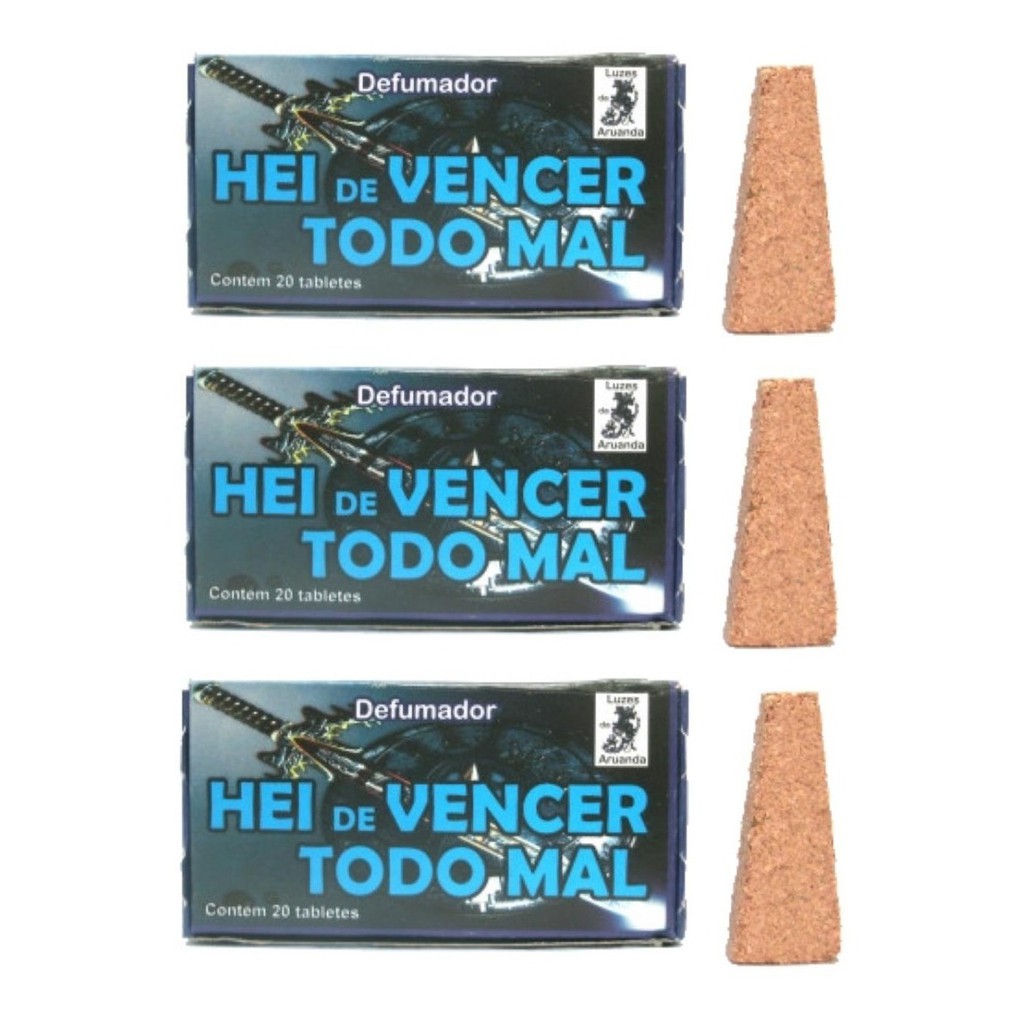 3 Caixas De Defumador Natureza Espiritual - Hei De Vencer