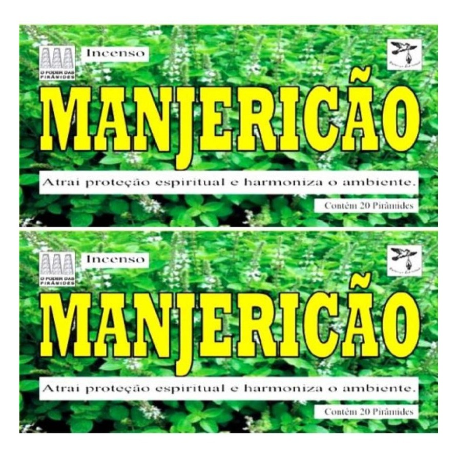 2 Caixas De Defumador Natureza Espiritual - Manjericão