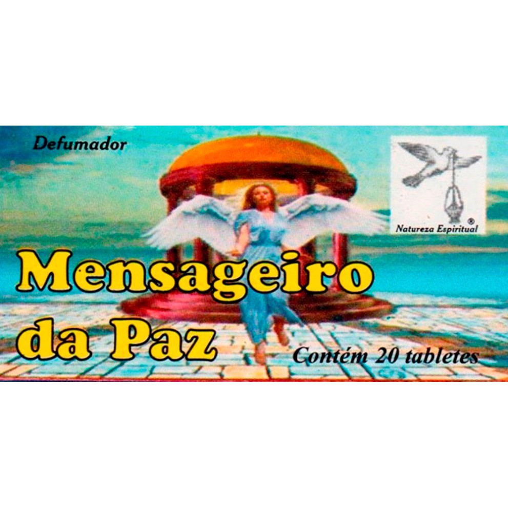 2 Defumadores Natureza Espiritual Mensageiro Da Paz Caixa 20 tabletes