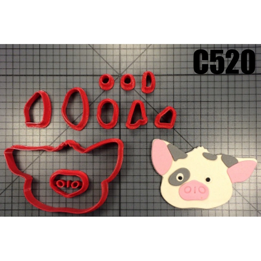 Cortador Porco Pua Moana 5cm Modular C520