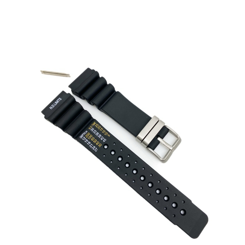 Pulseira  Compativel Aqualand  C520/ JP2004 Serie Prata Borracha 24mm+Pinos