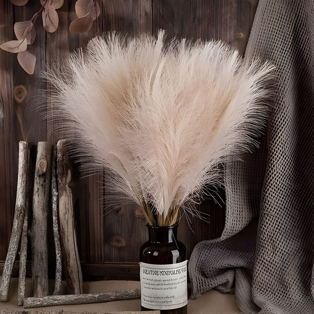 2 Unidades Capim dos Pampas Artificial 70cm | Decoração Boho