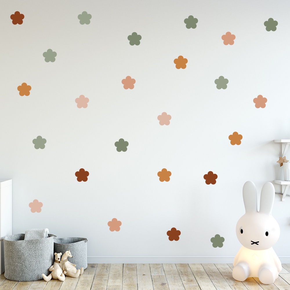 Adesivo de Parede Infantil 110 Flor Boho Chic Quarto
