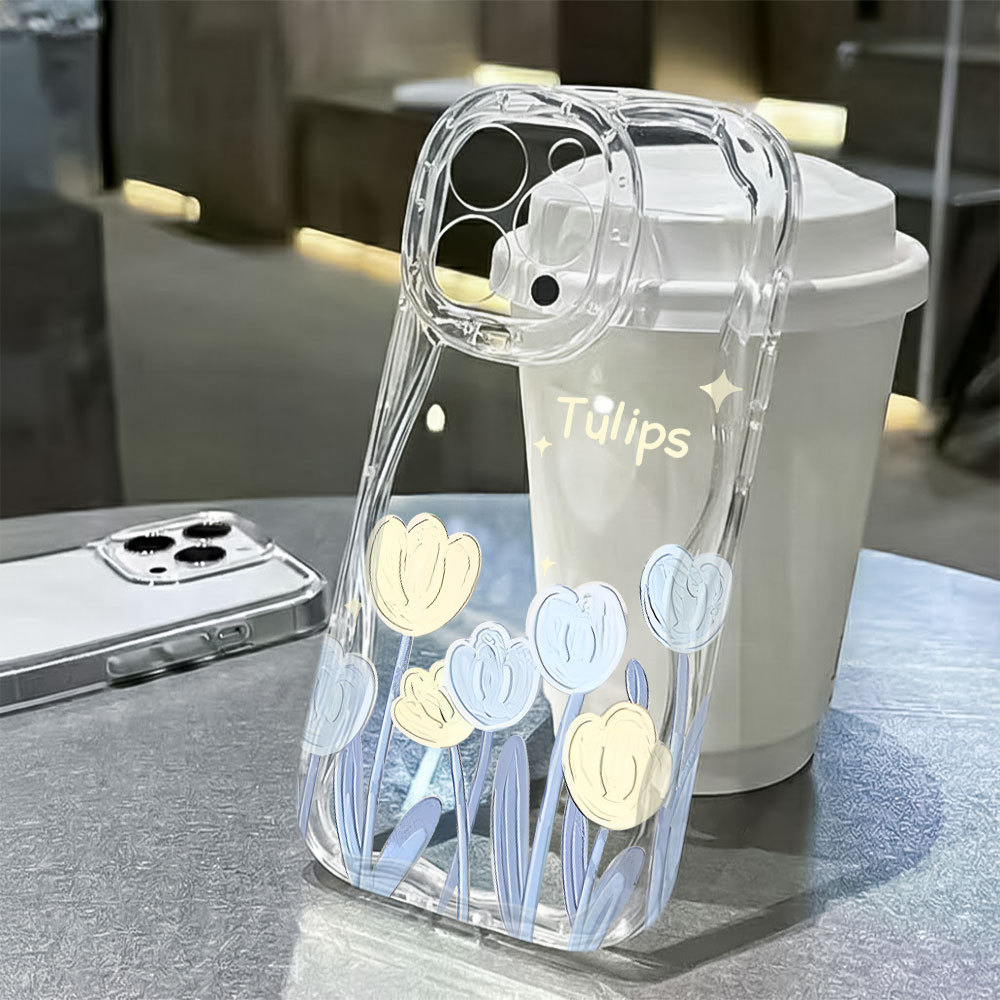 Tulip Airbag Capinha Capa Para Motorola Moto G53 G35 G34 G24 G04 G22 G15 G14 G10 Silicone Normal Transparente