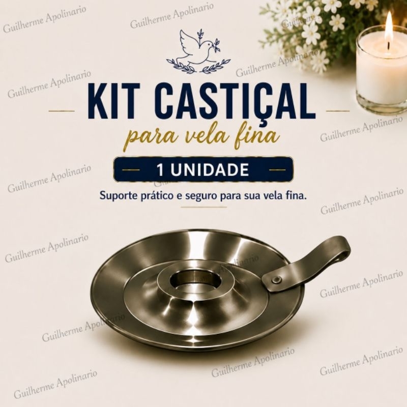 Castiçal para vela de fina, suporte para vela, protetor de velas