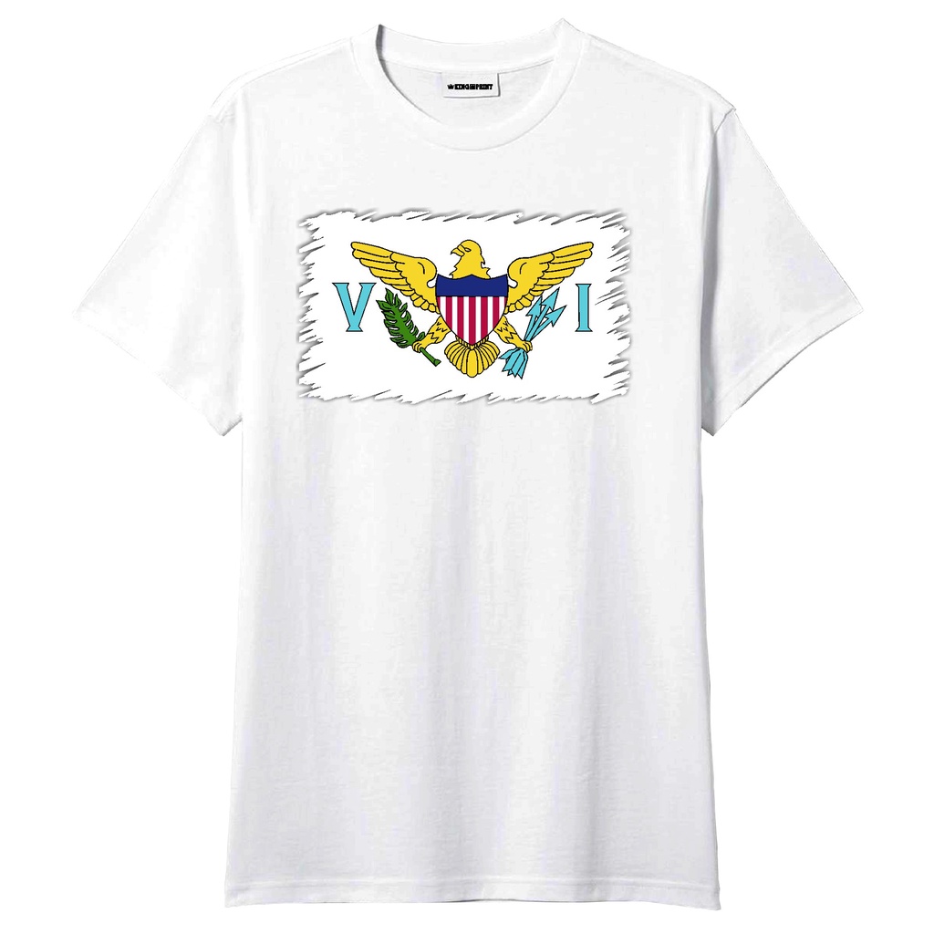Camiseta Bandeira Ilha Virgem dos EUA