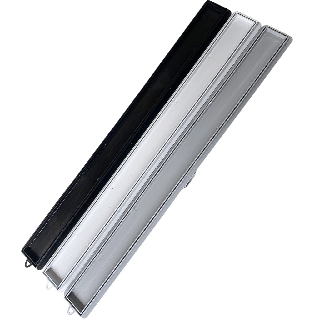 Ralo Linear Joelisa 50cm Oculto Invisível Para Banheiro Box Área Externa Drenagem Permite Piso
