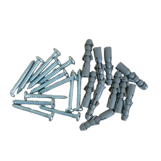 parafuso cabeça de panela 5.5x50 com bucha n10mm pacote com 5 und de cada