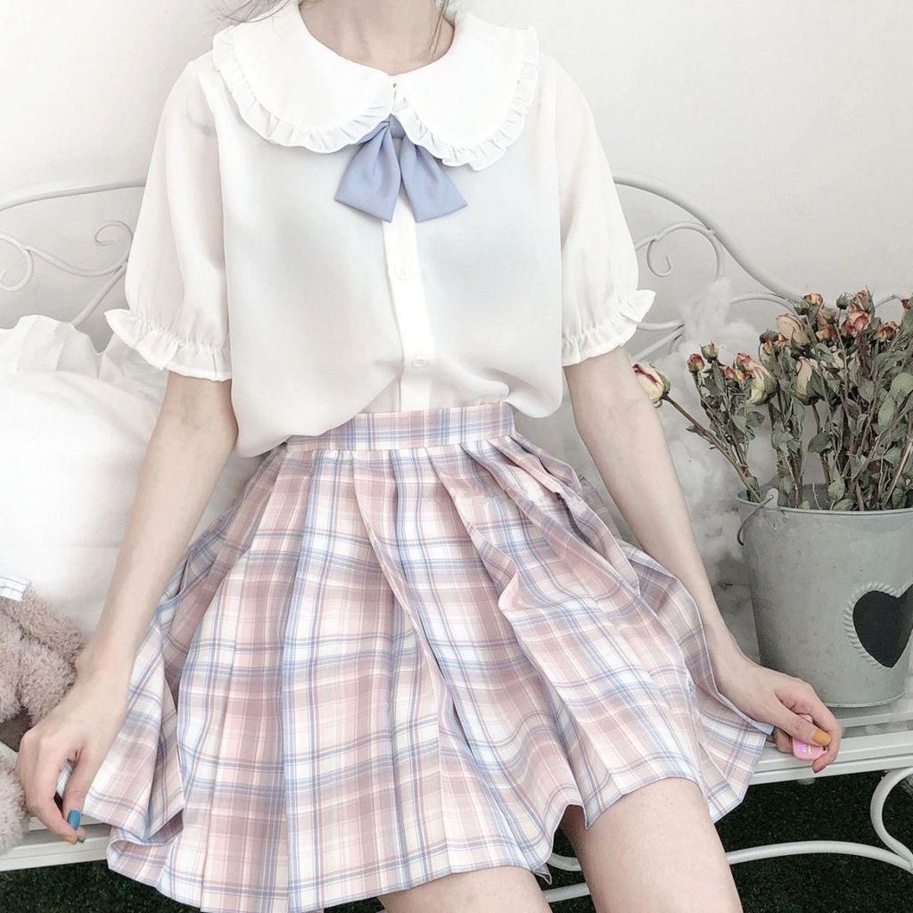Extra grande tamanho gordura m150kg verão manga curta boneca colar menina estudante macio menina Lolita interior JK cami