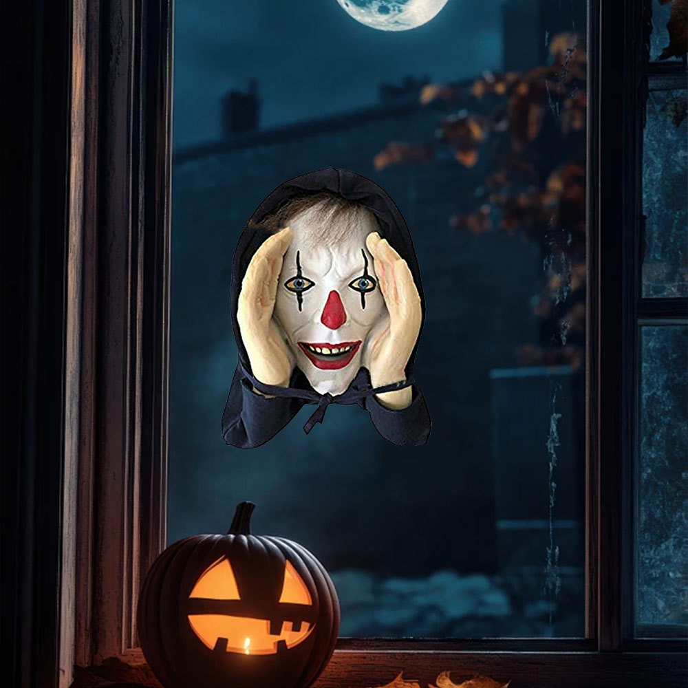Halloween Window Prank Flat Peeping Freak Holiday Sticker Halloween Car Window Decals