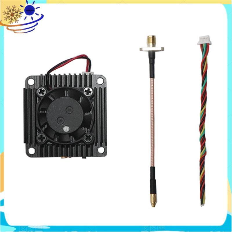 [Le's Shop] 5W 5.8G VTX FPV Transmissor De Áudio E Vídeo Ventilador De Resfriamento Integrado Para Drone RC De Longo Alc
