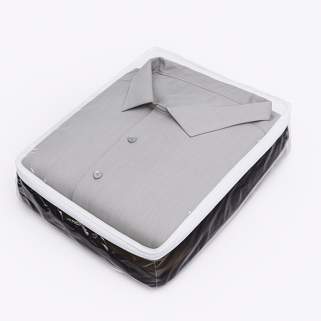 Kit 3 Saco Organizador Closet Roupas E Enxovais C/ Ziper Armário Cômoda