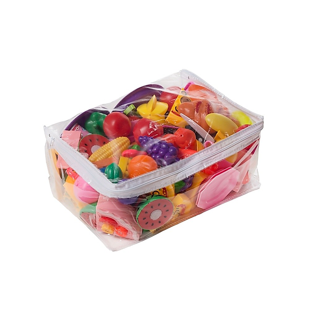 Saco Organizador Guarda Roupa Brinquedos C/ Ziper Caixa Baú Quarto Infantil