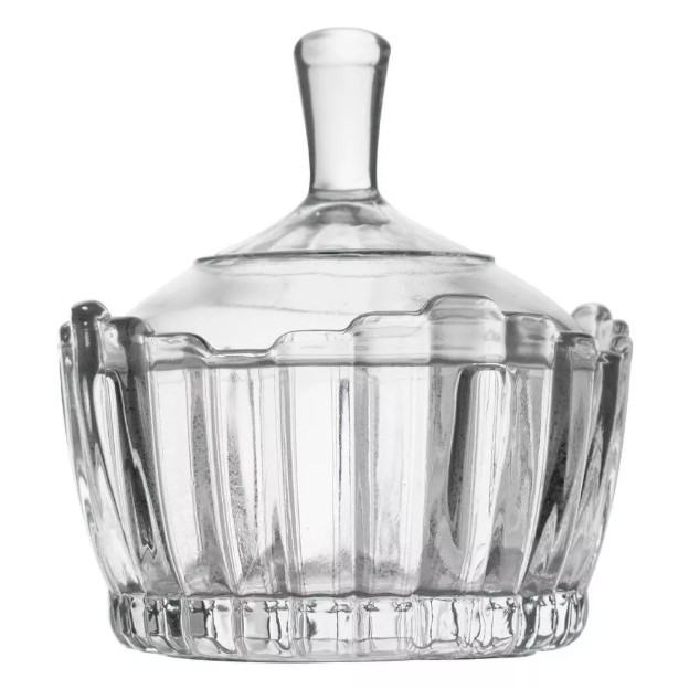 POTICHE DECORATIVO MILAN EM VIDRO 240ML