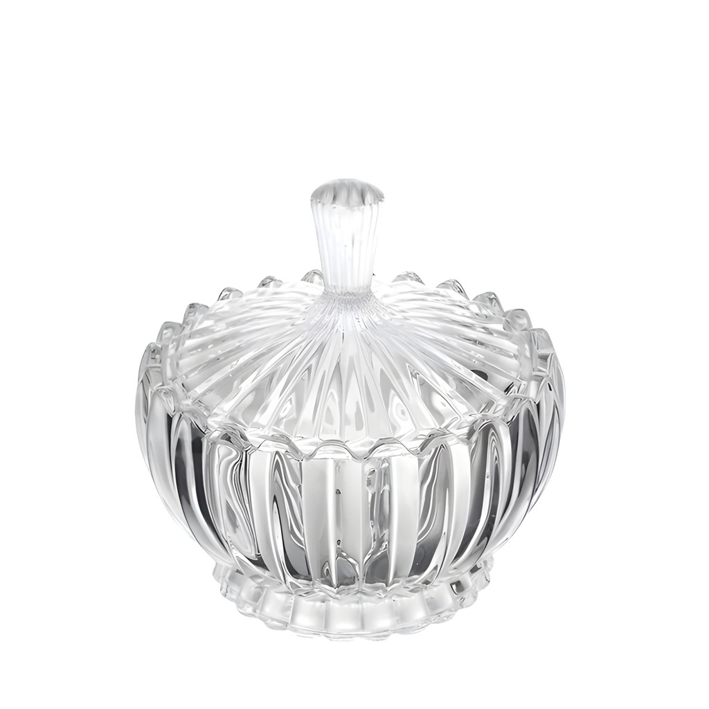 Bomboniere Potiche Baleiro Pote Vidro Brasilia Porta Joias Doces Decoração Redondo 150ml