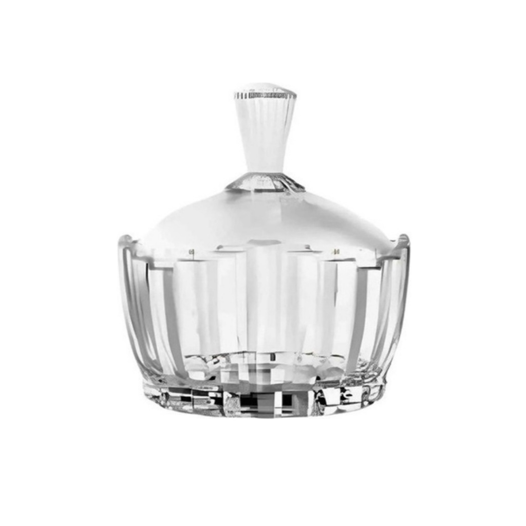Baleiro Bomboniere Potiche em Vidro Transparente Armazenar Alimentos 240ml