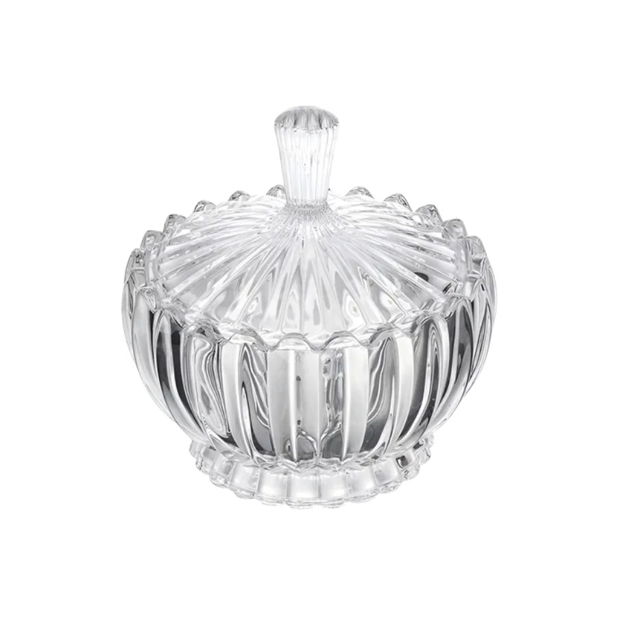 Bomboniere Potiche De Vidro Com Tampa Bala Doce Decoração 150ml
