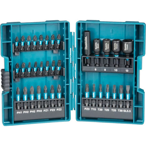 Jogo De Bits Impact Black 35pcs Makita B-66880
