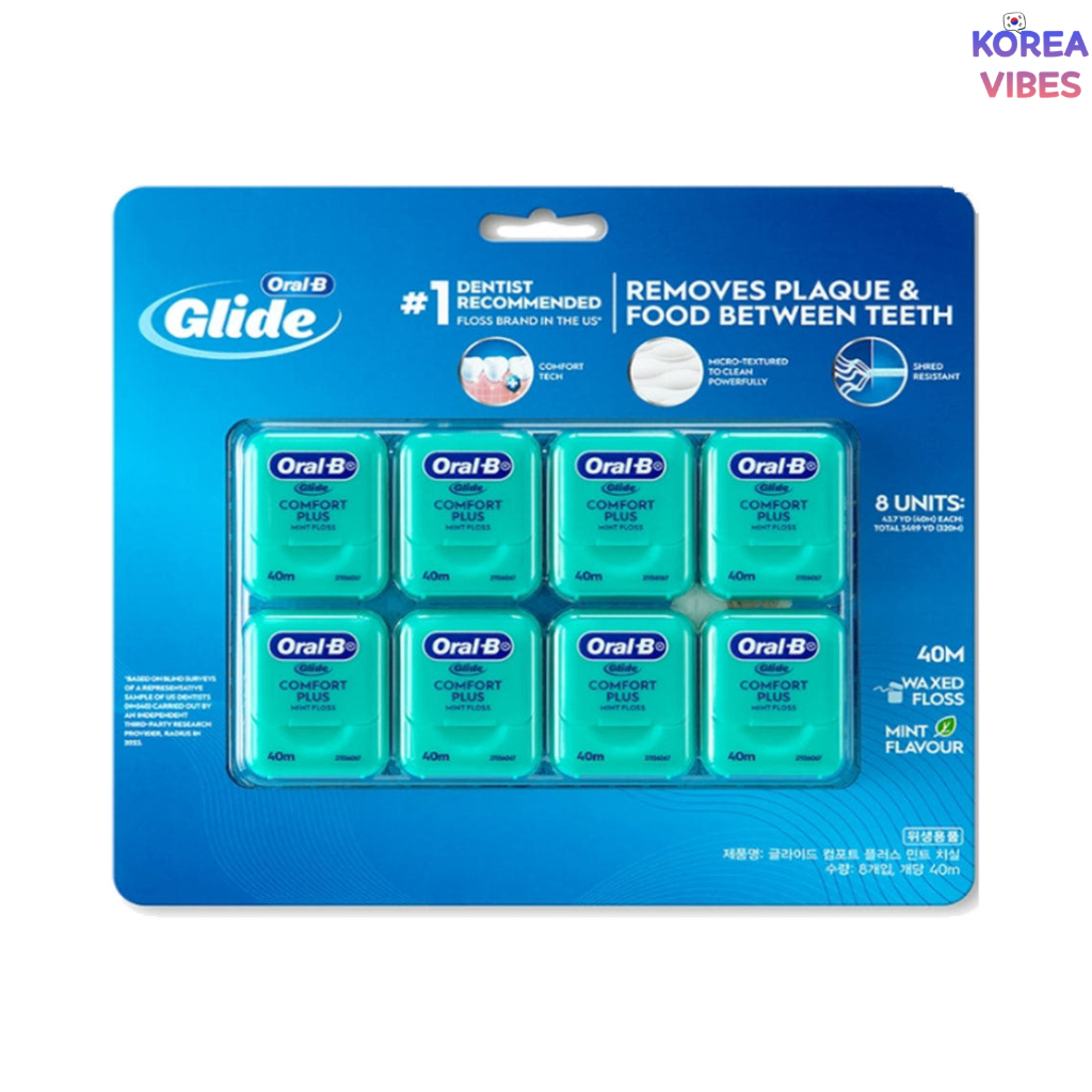 Oral-B Glide Floss Sabor Menta 40M x 8Pcs Macio Confortável Plus