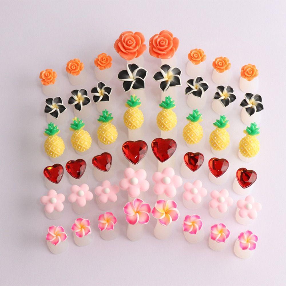 Separador De Dedo Do Pé Delimitador Fofo 8Pcs/lot Daisy Ferramenta De Arte De Unha De Silicone Macio