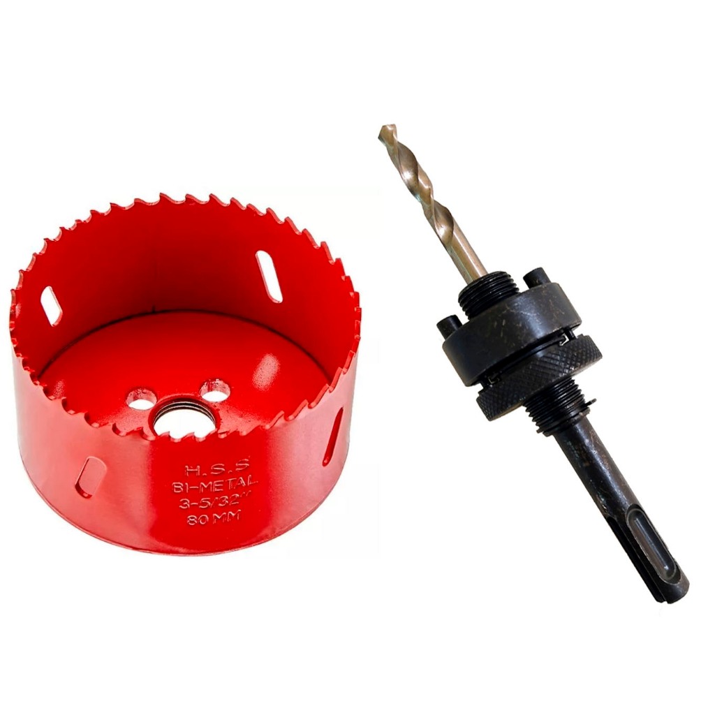 Jogo Serra Copo 121mm Bimetal Ferro E Suporte Broca Piloto MTX