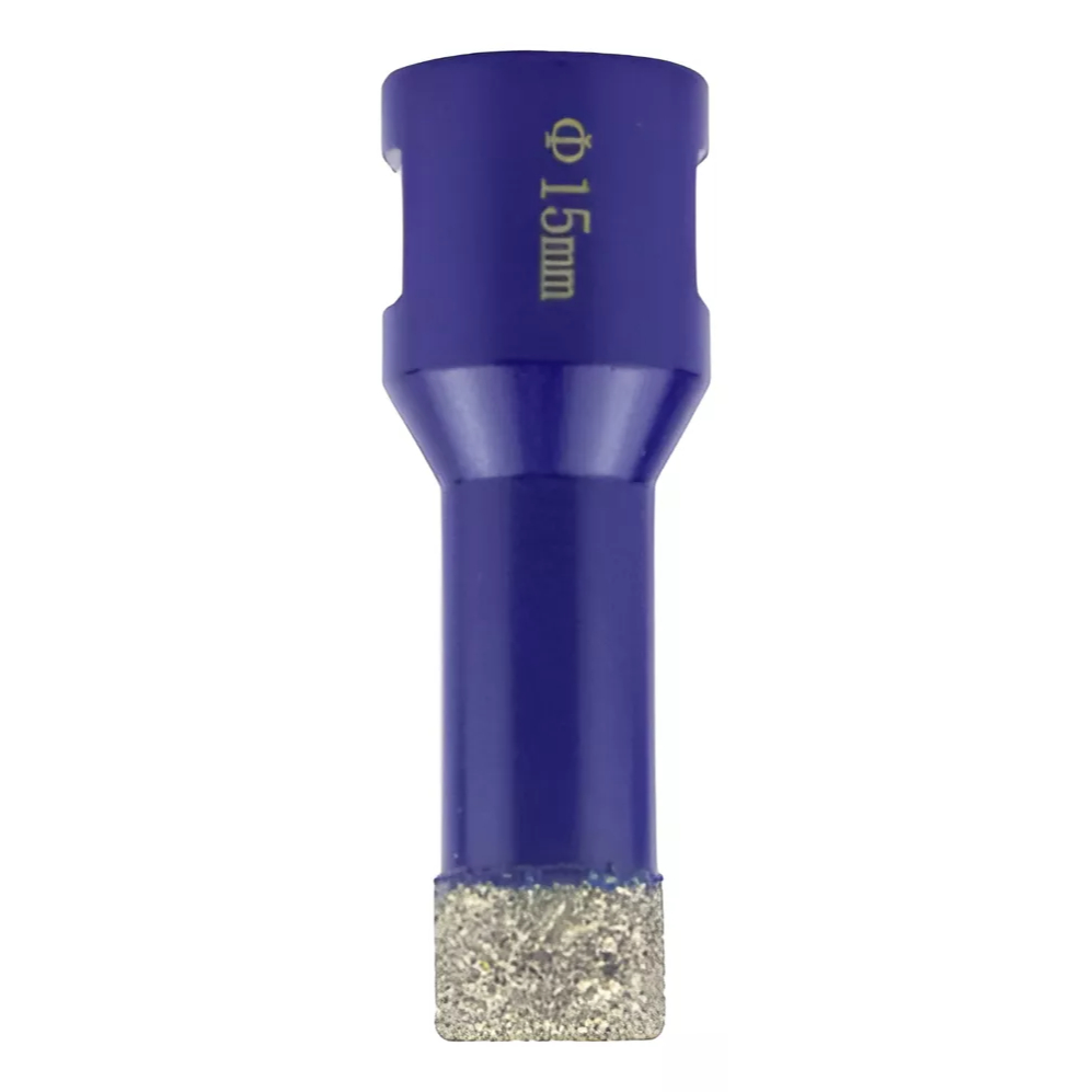 Broca Diamantada 15mm Rosca M14 Para Esmerilhadeira/ Lixadeira Porcelanato Mármore Cerâmica Vidro