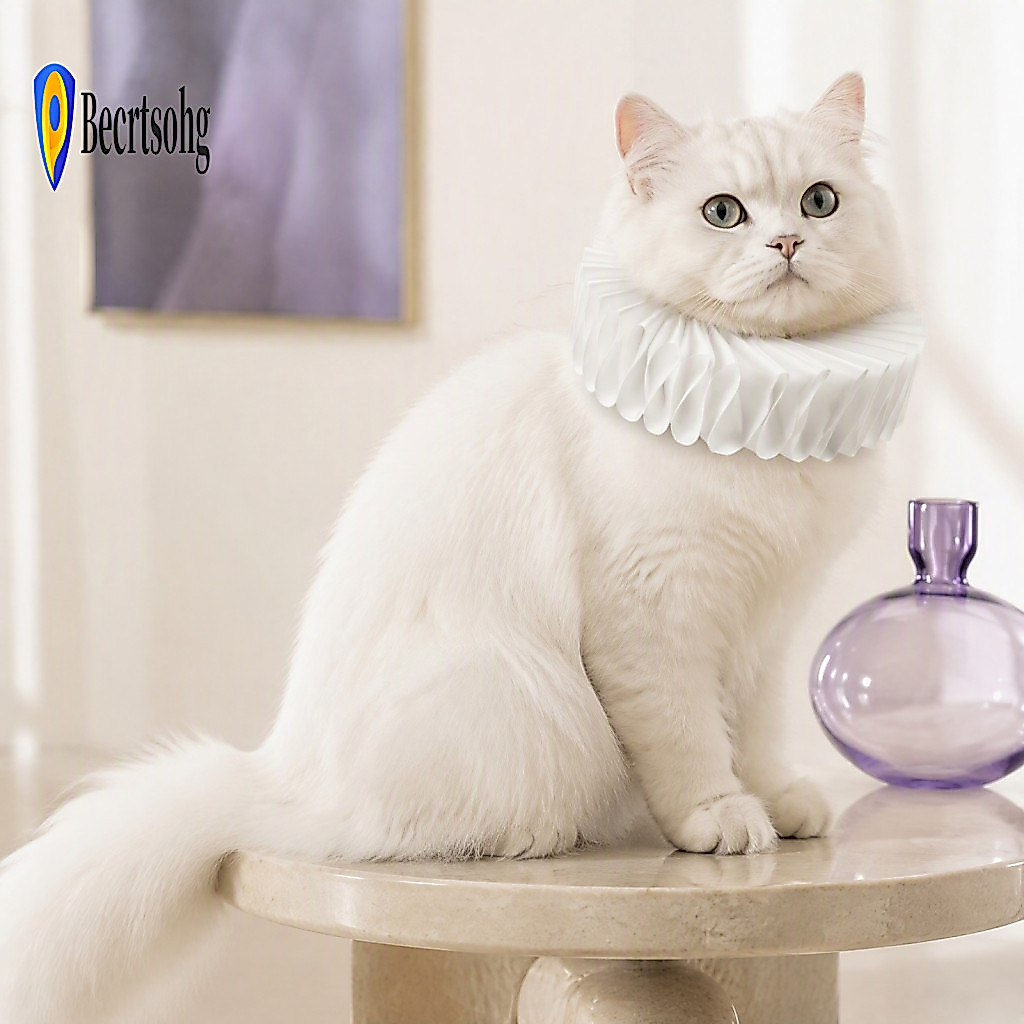European Style Pet Accessory Ruff Collar Cat Elizabethan Neck Ruffle for Cats Small Dogs Costume Halloween Cosplay Photo
