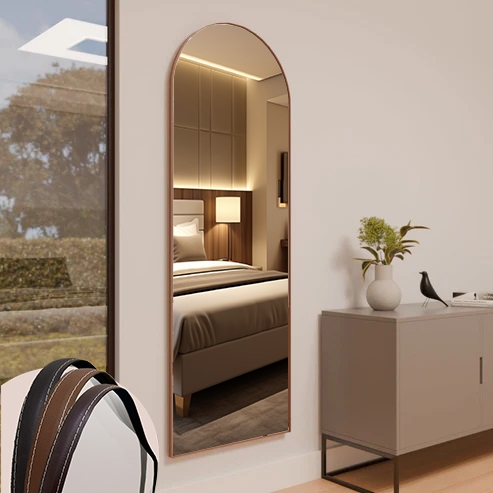 Espelho Janela E13 Moldura em Couro 115cm x 60cm 150cm x 60cm 170cm x 70cm Corpo Inteiro Promoção Lançamento Suporte