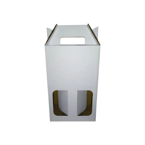10 CAIXAS DE PAPELÃO COM ALÇA P/ CERVEJA CAÇULA ARTESANAL 600ml, 16X8X26cm - COD: TB 2G BRANCO
