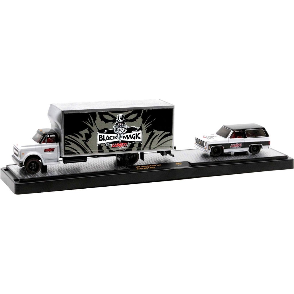 Miniatura - 1:64 - 1968 Chevrolet C60 & 1973 GMC Sierra - Auto-Haulers R60 - M2 Machines