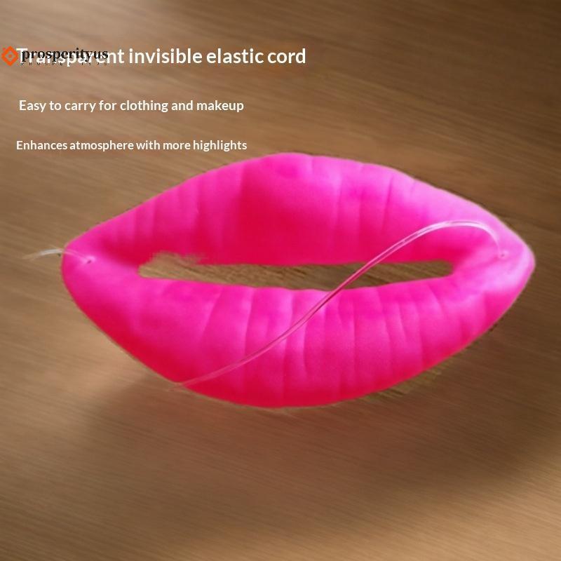 [PPTS] Engraçado Lábio Vermelho Salsicha Halloween Prop Para Cosplay Festa Prank Joke Thi Novidade Traje Gag Acessório 1