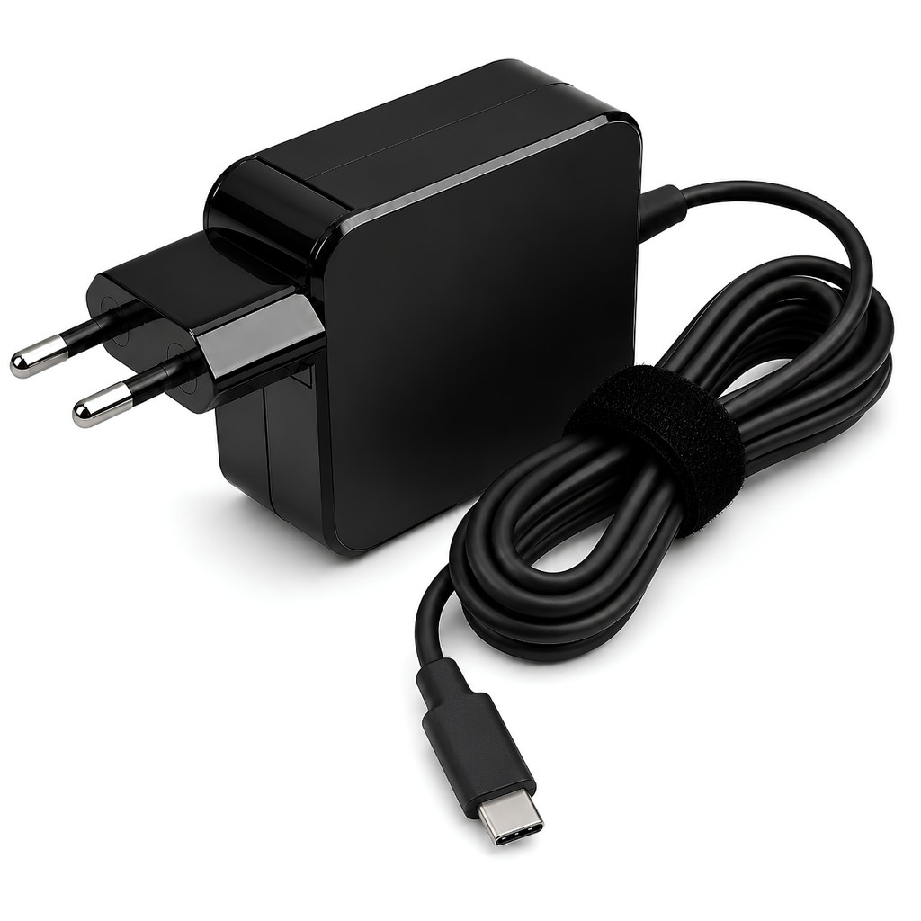 Fonte Carregador 45W USB-C Tipo C Bivolt para Notebook Tablet Celular Nintendo Switch