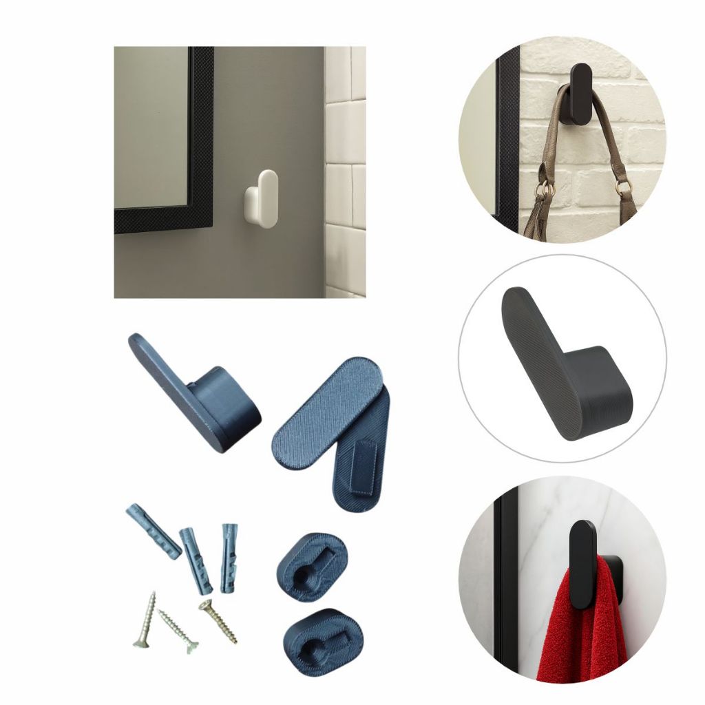 Kit Ganchos Suporte De Parede Multiuso Minimalista para Tolhas, Roupas, Bolsas