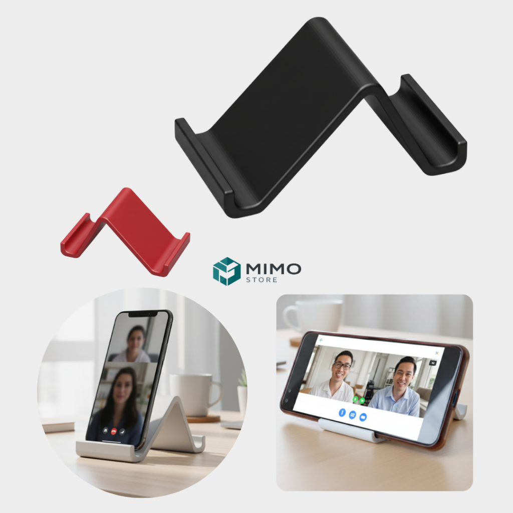 Suporte de Celular para Mesa Vertical e Horizontal – Minimalista, Estável, 3 Cores