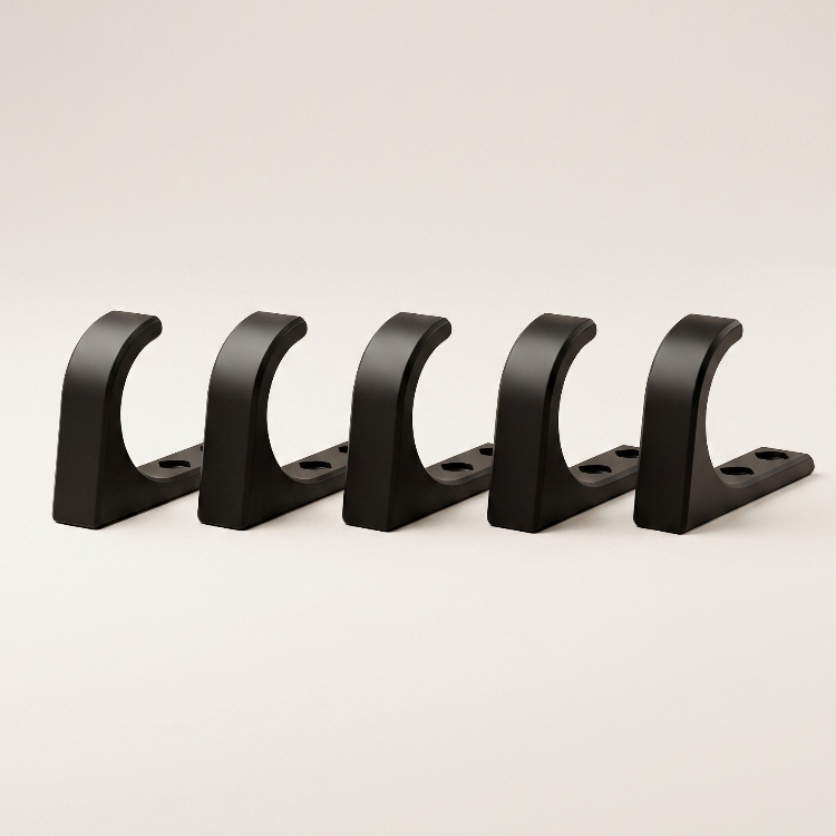 Kit 5 Ganchos de Parede Decorativos Minimalistas Suporte Cabideiro Quarto Sala Hall com Parafusos