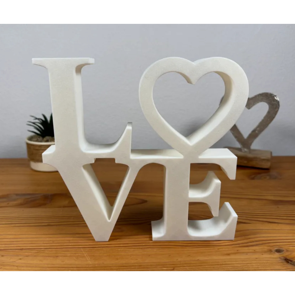 Placa Decorativa LOVE Parede CASA QUARTO Minimalista Design Moderno
