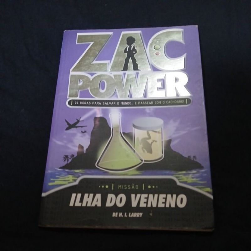 Zac Power- Ilha do Veneno (missão) H I Larry 9livro usado/ver descrição)