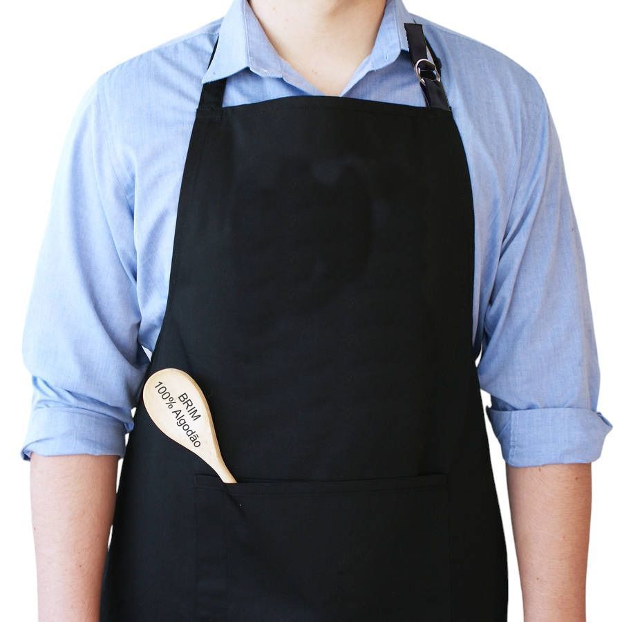 Kit 18 Aventais Brim Com Bolso Churrasqueiro Churrasco Chef Algodão Cozinha Garçom