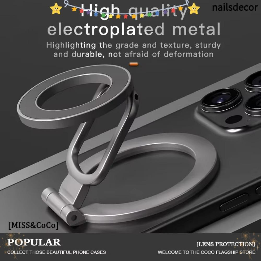 Suporte Para Telefone NAILSDECOR MagSafe , Giratório Multifuncional Dobrável 360 , Dupla Face Portátil Com Magnético Pun